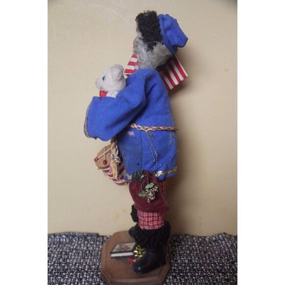 Kathleen bush 1991 signed vintage as is handmade drummer holiday Christmas decor - Picture 2 of 12